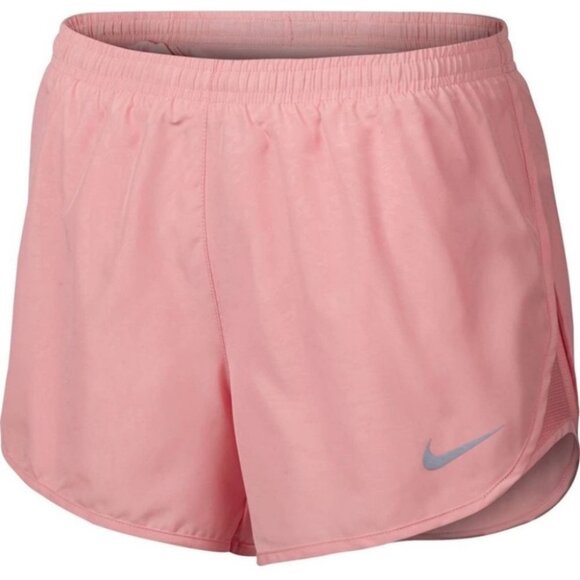 Nike High Rise Running Shorts Pink‎ Large Modern Tempo Breathable Lightweight L - Picture 1 of 15